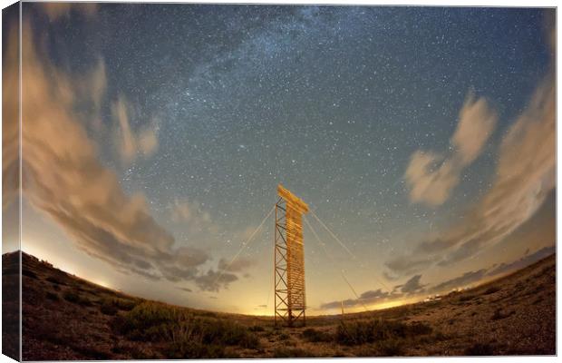 The Milky Way Over Dungeness Canvas Print by Scott Nicol