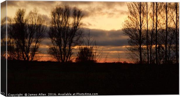 ''The Calm Before The Storm'' Canvas Print by James Allen