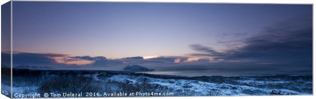 Icelandic winter vista Canvas Print by Tom Dolezal
