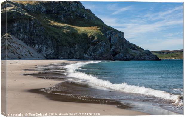 Tongue beach scene Canvas Print by Tom Dolezal