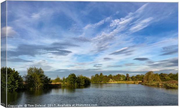 Tranquil Norfolk sky Canvas Print by Tom Dolezal