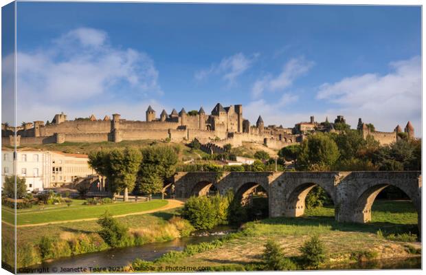 Carcassonne Canvas Print by Jeanette Teare
