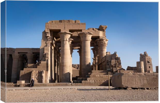 Temple of Kom Ombo Canvas Print by Jeanette Teare
