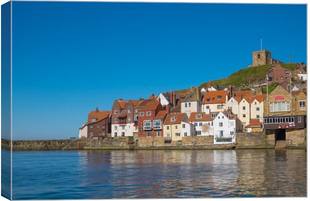 Whitby harbour Canvas Print by Jeanette Teare
