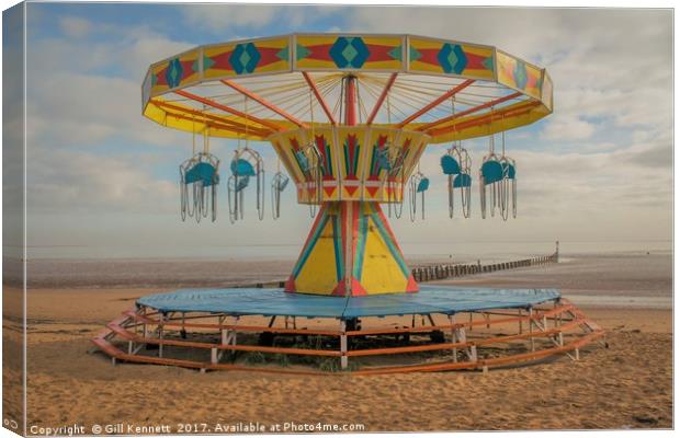 Cleethorpes Beach Canvas Print by GILL KENNETT