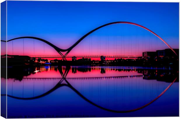 Infinity Bridge Sunset   Canvas Print by Paul Welsh