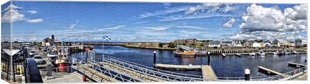 Girvan Harbour Canvas Print by Brian Spooner