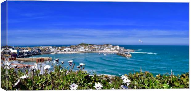 St Ives Bay Canvas Print by Brian Spooner