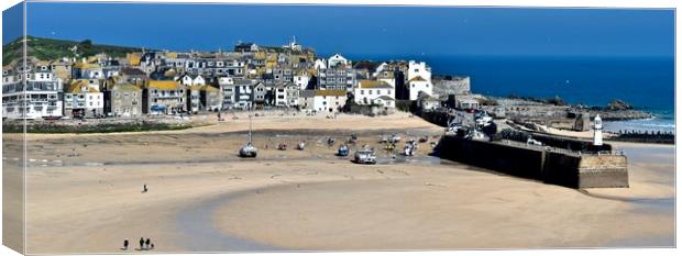 St Ives Harbour Canvas Print by Brian Spooner
