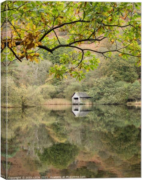 Rydal Water Reflections Canvas Print by JUDI LION