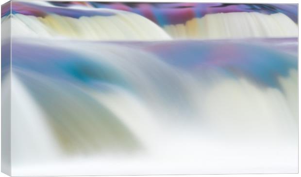Abstract rendition of heavily flooded waterfall Canvas Print by Steve Heap