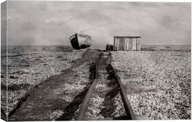 Abandoned at Dungeness Canvas Print by Jackie Davies