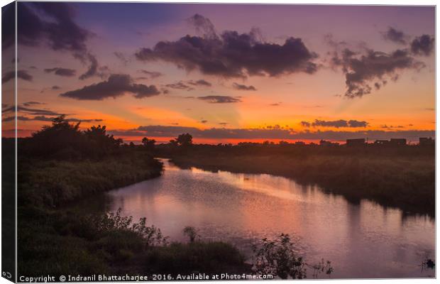 Once upon after sunset Canvas Print by Indranil Bhattacharjee