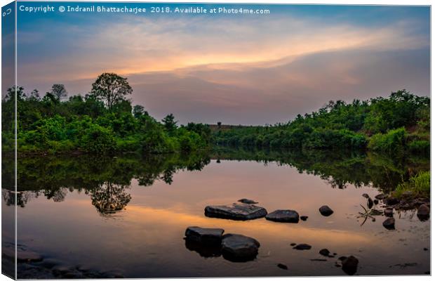 After the sunset Canvas Print by Indranil Bhattacharjee