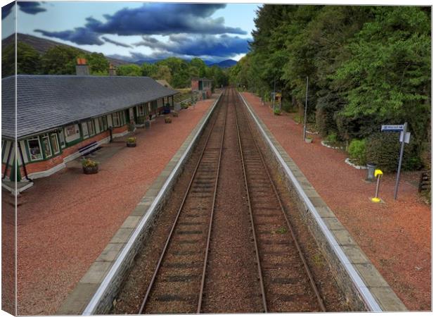 Spean Bridge Station      Canvas Print by Peter Balfour