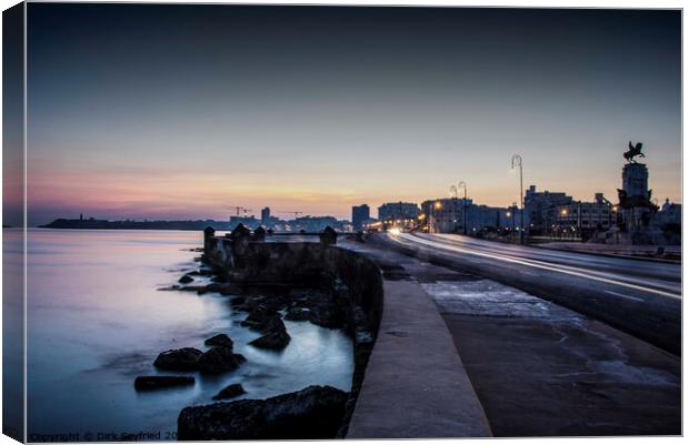 Dawn over Havana, Cuba Canvas Print by Dirk Seyfried