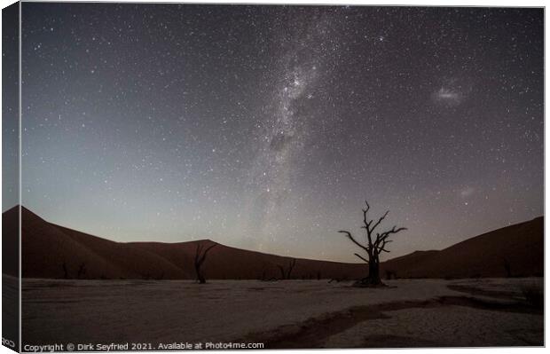 Deadvlei and The Milky Way Canvas Print by Dirk Seyfried
