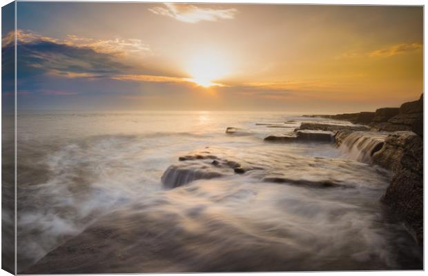 Dunraven Bay Canvas Print by Steve Nelmes 