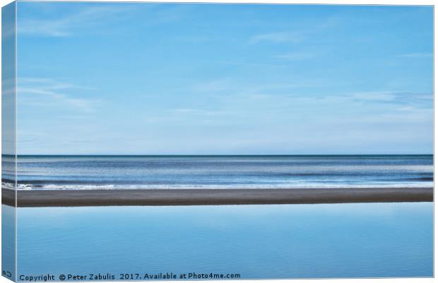 Blue sky and sea Canvas Print by Peter Zabulis