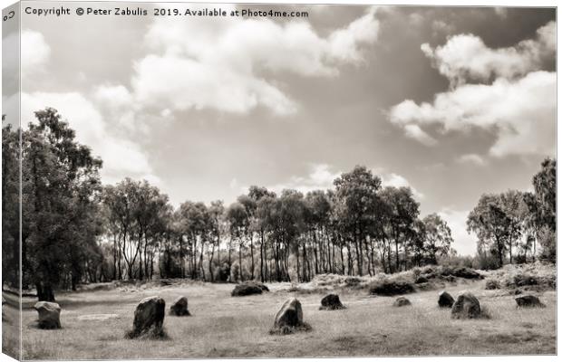 The Nine Ladies Canvas Print by Peter Zabulis