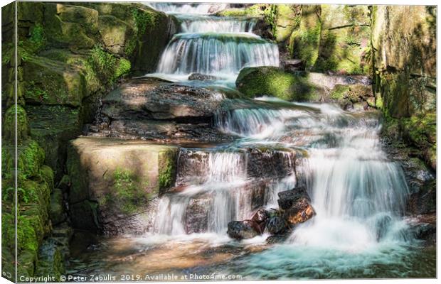 Lumsdale Falls Canvas Print by Peter Zabulis