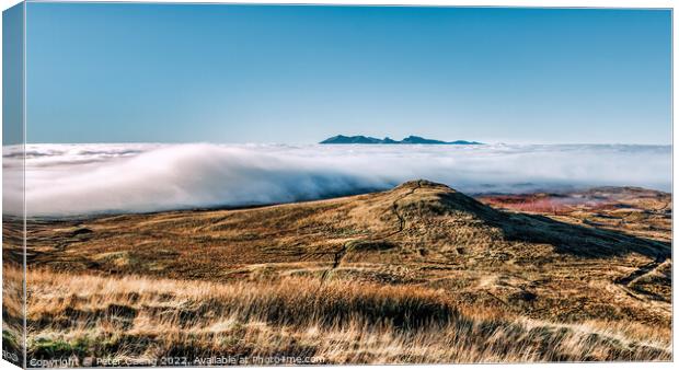 Isle of Arran Cloud inversion - Scotland Canvas Print by Peter Gaeng