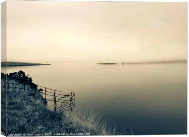 Winter's Embrace at Loch Thom, Scotland Canvas Print by Peter Gaeng