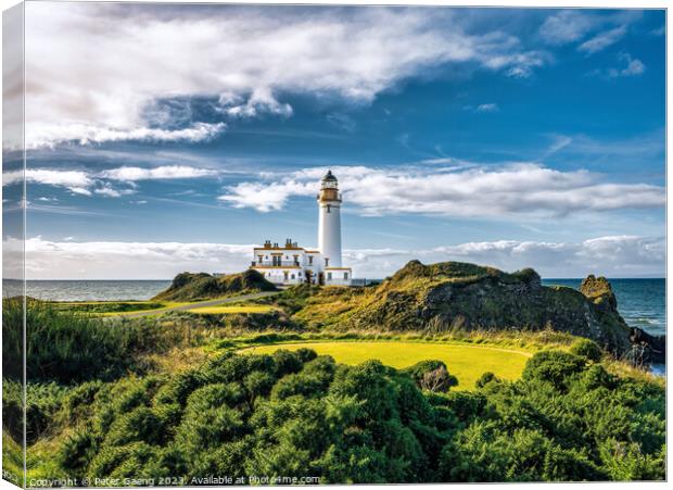 Turnberry Lighthouse: A Historic Ayrshire Landmark Canvas Print by Peter Gaeng