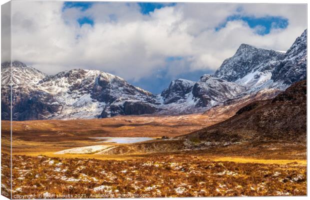 The Fisherfield Forest  Canvas Print by geoff shoults