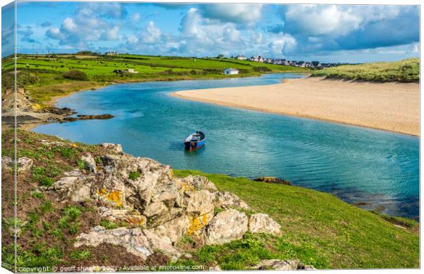 Aberffraw, Anglesey, Wales Canvas Print by geoff shoults