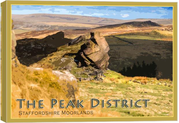 Staffordshire Moorlands Canvas Print by geoff shoults