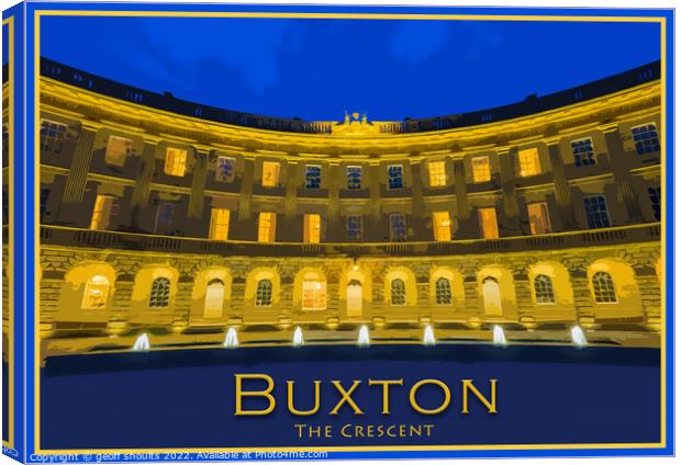 Buxton, The Crescent Canvas Print by geoff shoults