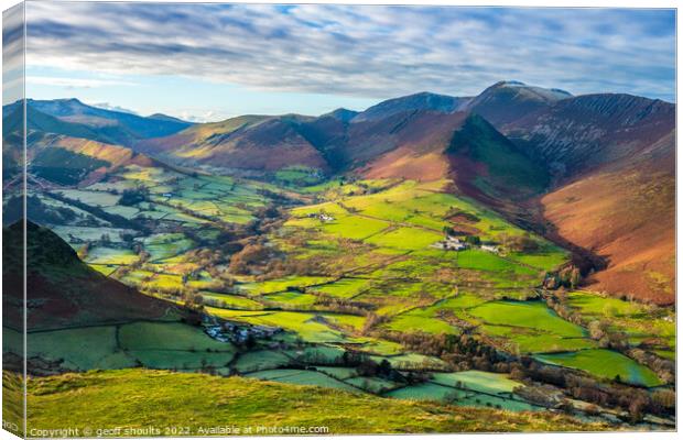 The Newlands Valley Canvas Print by geoff shoults