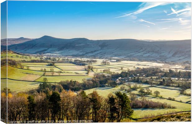 The Vale of Edale Canvas Print by geoff shoults