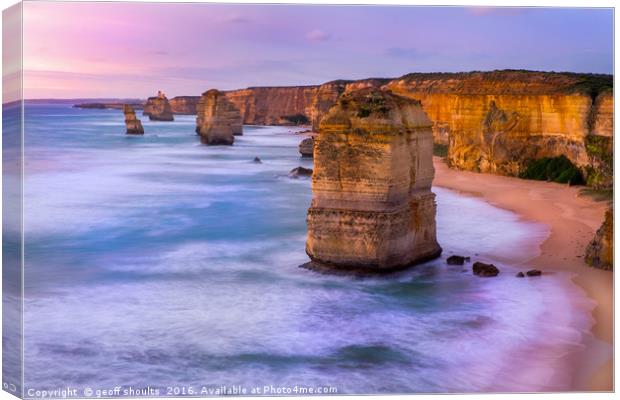 The Twelve Apostles  Canvas Print by geoff shoults
