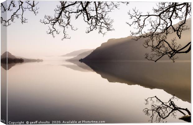 Ullswater Winter Morning Canvas Print by geoff shoults