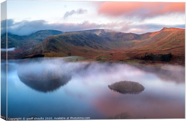 Haweswater sunrise Canvas Print by geoff shoults