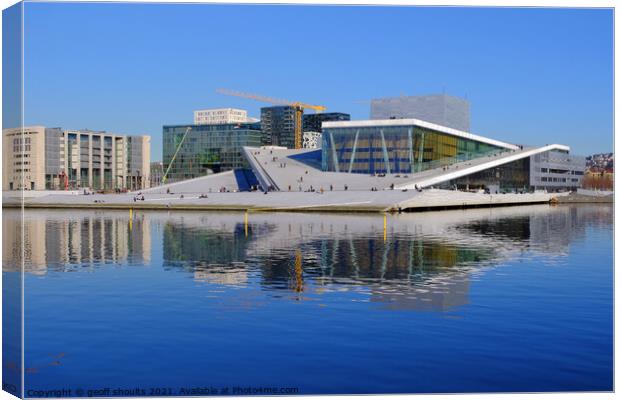 Oslo Opera House Canvas Print by geoff shoults