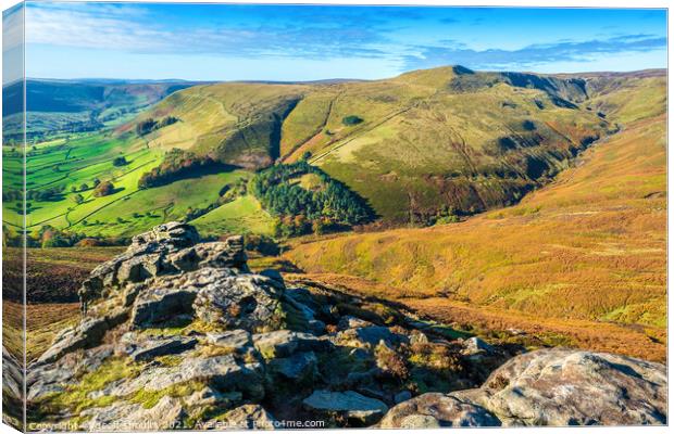 Kinder Scout Canvas Print by geoff shoults