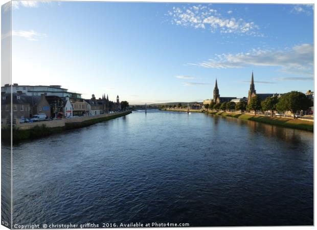 River Ness Canvas Print by christopher griffiths