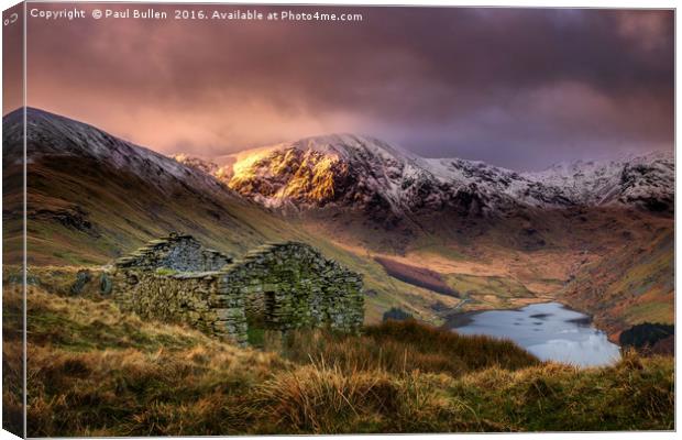 Mardale bothy Canvas Print by Paul Bullen