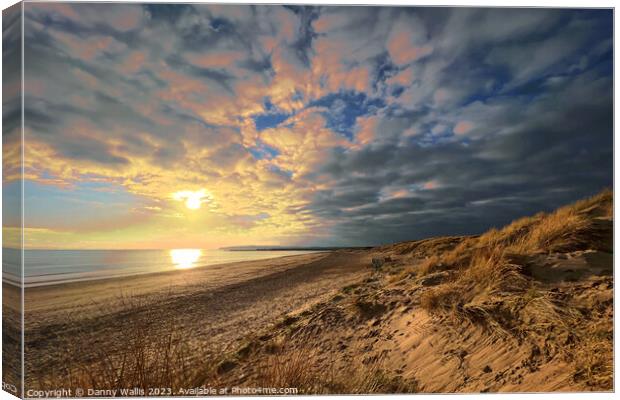 Camber Sands: A Dramatic Sunset Canvas Print by Danny Wallis