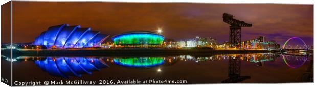 Clyde Night Panorama Canvas Print by Mark McGillivray