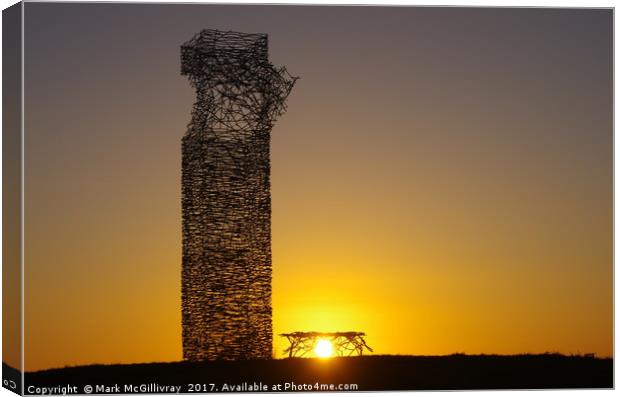 Skytower Sunset 2 Canvas Print by Mark McGillivray
