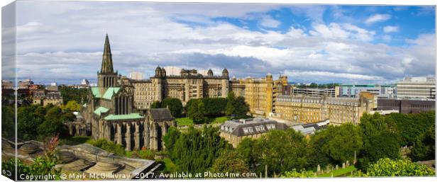 Glasgow Cathedral and Royal Infirmary Canvas Print by Mark McGillivray