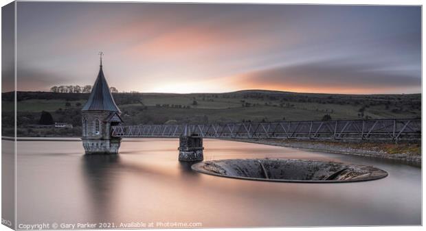 Pontsticill Reservoir Sunrise Canvas Print by Gary Parker