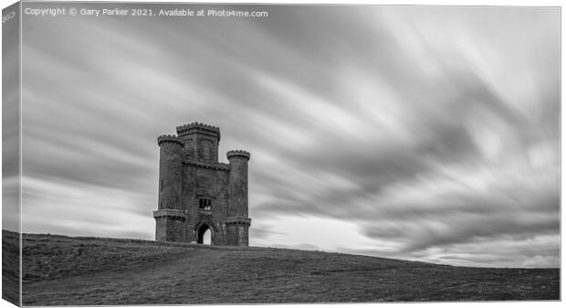 Paxton's Tower in Black & White Canvas Print by Gary Parker