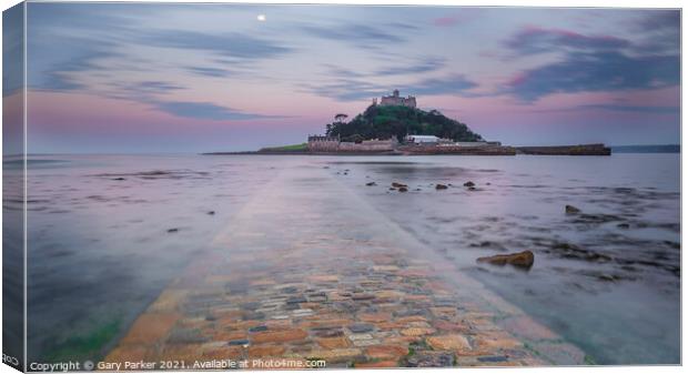 St. Michael's Mount, at sunrise Canvas Print by Gary Parker