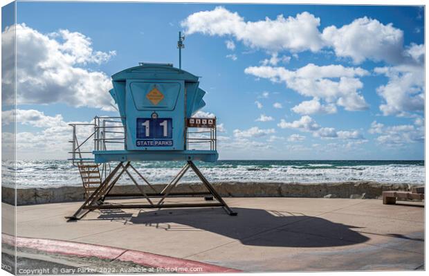 Lifeguard Station Canvas Print by Gary Parker