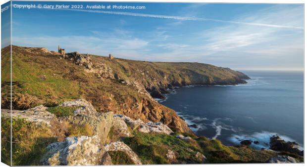 The Cornish coastline Canvas Print by Gary Parker